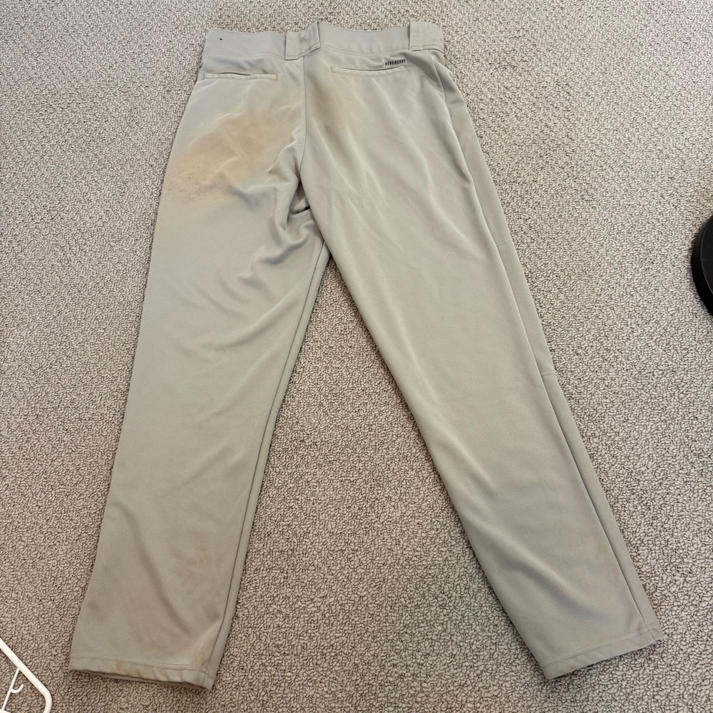 Adidas Gray Baseball Pants Straight-Leg Design - Picture 4 of 4
